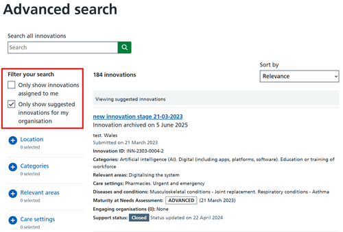 How to filter by assignment.